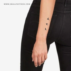 Flying Birds Temporary Tattoo (Set Of 3) -Da Vinci Shop flying birds temporary tattoo 3
