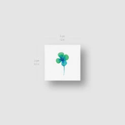 Four Leaf Clover Temporary Tattoo By Zihee (Set Of 3) -Da Vinci Shop four leaf clover tatteco