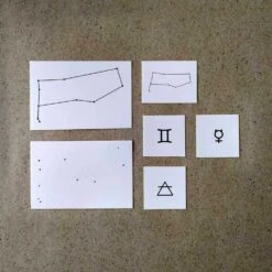 Gemini Astrology Symbols Temporary Tattoo Set