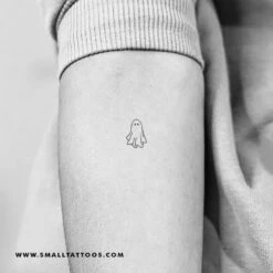 Minimalist Ghost Temporary Tattoo (Set Of 3)