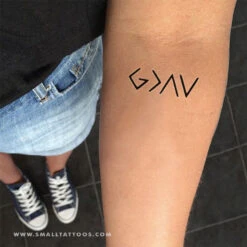 God Is Greater Than My Highs And Lows Symbol Temporary Tattoo (Set Of 3) 7 God Is Greater Than My Highs And Lows Symbol Temporary Tattoo (Set Of 3) -Da Vinci Shop god is greater temporary tattoo