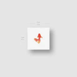 Goldfish Temporary Tattoo By Zihee (Set Of 3) 9 Goldfish Temporary Tattoo By Zihee (Set Of 3) -Da Vinci Shop goldfish tatteco