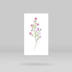 Baby's Breath Temporary Tattoo By Mini Lau (Set Of 3) -Da Vinci Shop gypsophila temporary tattoo