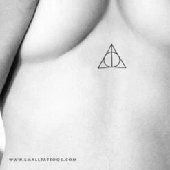 Deathly Hallows Temporary Tattoo (Set Of 3)