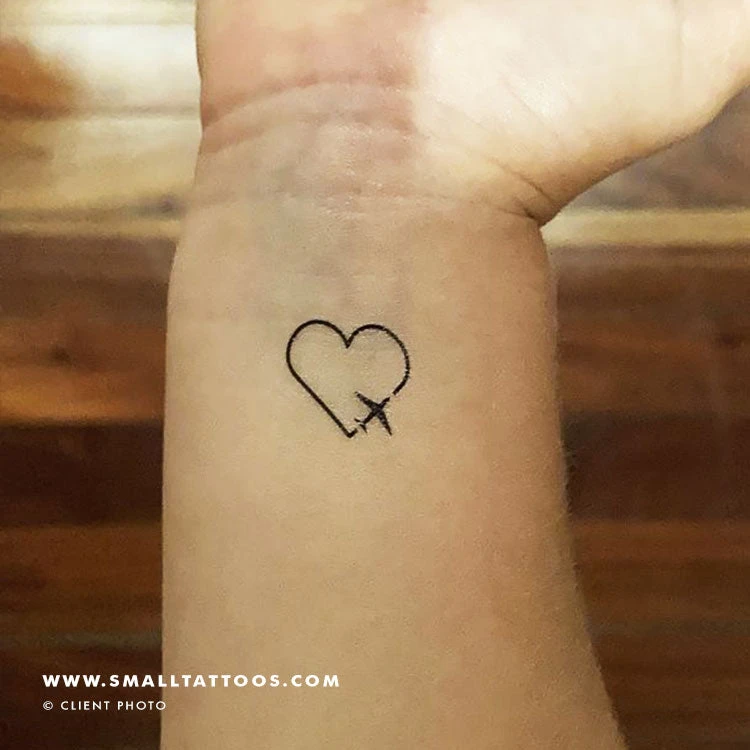 Traveller Heart Temporary Tattoo (Set Of 3) 4 Traveller Heart Temporary Tattoo (Set Of 3) - Image 2
