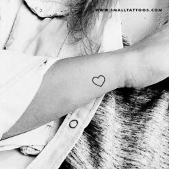 Small Heart Outline Temporary Tattoo (Set Of 3) -Da Vinci Shop heart outline temporary tattoo 3