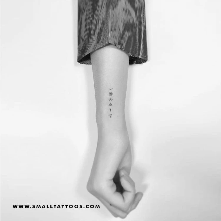 HP Symbol Chain Temporary Tattoo (Set Of 3) 5 HP Symbol Chain Temporary Tattoo (Set Of 3) - Image 3