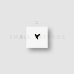 Small Hummingbird (Right) Temporary Tattoo (Set Of 3) -Da Vinci Shop hummingbird tatteco small left st