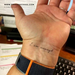 I Am Enough Temporary Tattoo (Set Of 3)