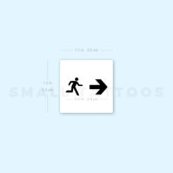 Emergency Exit Temporary Tattoo (Set Of 3) -Da Vinci Shop image1 st 750px 03a9391e d89a 49eb 9448 676d17a530ef
