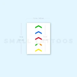 One Direction Mic Color Arrows Temporary Tattoo (Set Of 3) -Da Vinci Shop image1 st 750px 09bc4ba0 008e 42cb af6d eab5ab7c47eb
