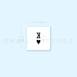 Black King Of Hearts Temporary Tattoo - Set Of 3 -Da Vinci Shop image1 st 750px 0b73d295 391d 4d80 a524 02907312a579