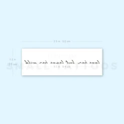 Love Her, But Leave Her Wild Temporary Tattoo - Set Of 3 -Da Vinci Shop image1 st 750px 0d4b8eb1 c5ab 4a84 87d3 68b157a86cc0