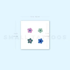 Tiny Flowers By Ann Lilya Temporary Tattoo (Set Of 3) -Da Vinci Shop image1 st 750px 1bc351eb dc6b 4796 95a7 56052c90773c