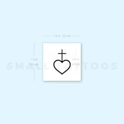 Heart And Cross Temporary Tattoo (Set Of 3) -Da Vinci Shop image1 st 750px 1dec57cb 5fa0 4769 bb69 669b92c17bef