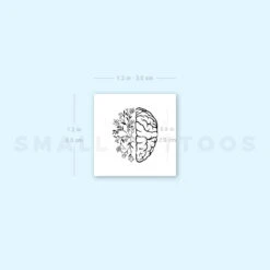Flower Brain Temporary Tattoo (Set Of 3) -Da Vinci Shop image1 st 750px 1e1d5bb7 32c9 40bf bdd2 047b2cd57931