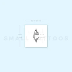 Little Snowdrop Temporary Tattoo (Set Of 3) -Da Vinci Shop image1 st 750px 1e4e9adb aaa1 4859 9078 3956d06d47aa