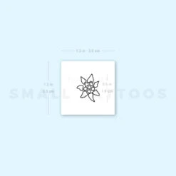 Edelweiss Outline Temporary Tattoo (Set Of 3) -Da Vinci Shop image1 st 750px 1f2e8cff 2573 4dd4 9956 f5b31e84f1e1