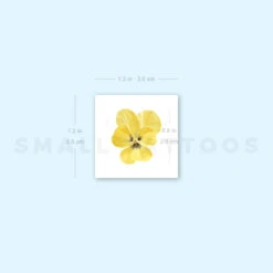 Yellow Pansy Temporary Tattoo (Set Of 3) -Da Vinci Shop image1 st 750px 20d3783f 3d96 470e a6a1 1ea51d413665