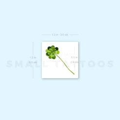 Small Four-Leaf Clover By Ann Lilya Temporary Tattoo (Set Of 3) -Da Vinci Shop image1 st 750px 234b067f dc31 4b5f 9a82 8d6e586f1a3a
