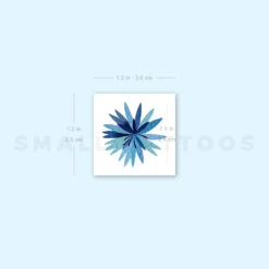 Cornflower Flower By Ann Lilya Temporary Tattoo (Set Of 3) -Da Vinci Shop image1 st 750px 24070971 debb 46e3 86c2 9d8913659a43