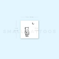 Pooh Bear And Moon Temporary Tattoo (Set Of 3) -Da Vinci Shop image1 st 750px 2c56edf5 e651 434a aef1 65b5c09fecf4