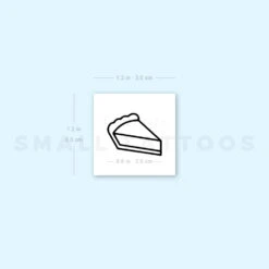 Pie Slice Temporary Tattoo (Set Of 3) -Da Vinci Shop image1 st 750px 2c99df2d 9b39 4262 b002 f907c78ecbe0
