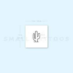 Minimalist Saguaro Cactus Temporary Tattoo - Set Of 3 -Da Vinci Shop image1 st 750px 2f3cec84 c03f 40c9 8867 bcf4c36abe98