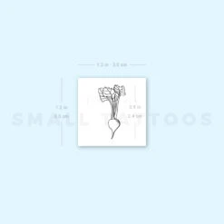 Radish Temporary Tattoo (Set Of 3) -Da Vinci Shop image1 st 750px 303f3f01 96d5 4ffb 88d5 1d097dd898cc