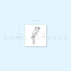 Fine Line Parrot Temporary Tattoo (Set Of 3) -Da Vinci Shop image1 st 750px 3337c14d f071 4e36 92b7 fc593d129b75