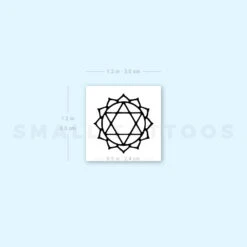 Anahata Chakra Temporary Tattoo - Set Of 3 -Da Vinci Shop image1 st 750px 353b4180 718b 47d9 a372 a5aa21255ef3