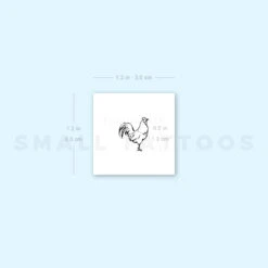 Tiny Rooster Temporary Tattoo (Set Of 3) -Da Vinci Shop image1 st 750px 354ead6a f5cd 4b1b ad44 07dca3986339