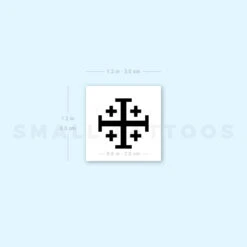 Small Jerusalem Cross Temporary Tattoo (Set Of 3) -Da Vinci Shop image1 st 750px 393077c6 7789 4b39 8616 a41fa3af135c