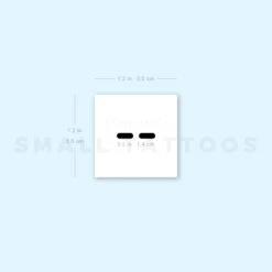 Morse Code M Temporary Tattoo (Set Of 3) -Da Vinci Shop image1 st 750px 3c8ae0d0 7701 4236 8ac6 e96c4158f968