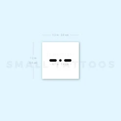 Morse Code K Temporary Tattoo (Set Of 3) -Da Vinci Shop image1 st 750px 40209f7b bae0 456b 82c3 d24644cb6a9e