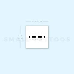 Morse Code P Temporary Tattoo (Set Of 3) -Da Vinci Shop image1 st 750px 40af7b0b 0207 4def ba62 ef942e7d337b