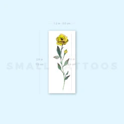 Yellow Rose By Lena Fedchenko Temporary Tattoo (Set Of 3) -Da Vinci Shop image1 st 750px 42b134f5 c405 4e1b bf27 854b63ede7c8
