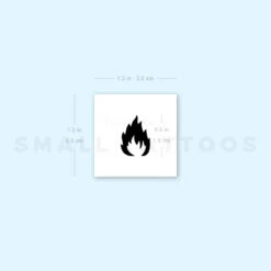 Black Fire Flame Temporary Tattoo (Set Of 3) -Da Vinci Shop image1 st 750px 42d9428a 1440 4046 a0ee 66ab982609b4