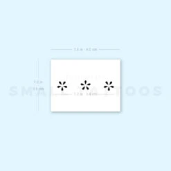 Minimalist Flower Ornament Temporary Tattoo (Set Of 3) -Da Vinci Shop image1 st 750px 4e772303 2c48 49fe a290 6798a8101b9d