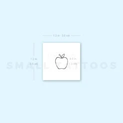 Tiny Minimalist Apple Temporary Tattoo (Set Of 3) -Da Vinci Shop image1 st 750px 5458be3f 279d 4479 bde9 87c295933e04