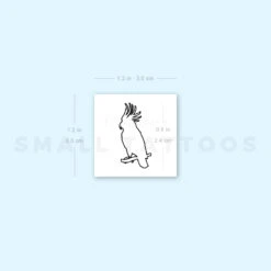 Fine Line Cockatoo Temporary Tattoo (Set Of 3) -Da Vinci Shop image1 st 750px 592214e4 5f3c 4642 ae18 384083287e4a