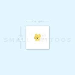 Tiny Yellow Pansy Temporary Tattoo (Set Of 3) -Da Vinci Shop image1 st 750px 61c64f1a b08a 477b a4d1 373fa3c3c166