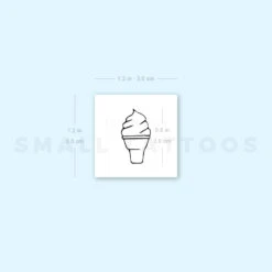 Soft Serve Temporary Tattoo (Set Of 3) -Da Vinci Shop image1 st 750px 65c47efe 191f 4f85 863d 95321cdea3a6