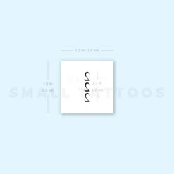Small 222 Vertical Temporary Tattoo (Set Of 3) -Da Vinci Shop image1 st 750px 65ecb083 5ee0 4117 8bd7 5c5bb803f8c6