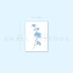 Small Blue Baby's Breath Temporary Tattoo (Set Of 3) -Da Vinci Shop image1 st 750px 688840e6 9358 4cbc ba3c 2c3554100065
