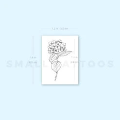 Hydrangea Temporary Tattoo (Set Of 3) -Da Vinci Shop image1 st 750px 68b9f3bd 74a9 4ee6 b86c 3cb9c3dd016a