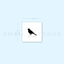 Standing Bird Temporary Tattoo (Set Of 3) -Da Vinci Shop image1 st 750px 691827e9 2c88 4474 ac90 3c9c7e63522c