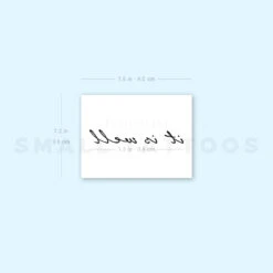 It Is Well Temporary Tattoo (Set Of 3) -Da Vinci Shop image1 st 750px 6bf9d6ef 9a65 43a2 9099 0117d46496c8