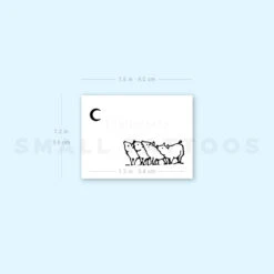 Piglets And The Moon Temporary Tattoo - Set Of 3 -Da Vinci Shop image1 st 750px 719596ab 46a1 46f6 ba2d 4517f4fe2e86