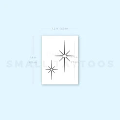 Shining Star Sparkles Temporary Tattoo (Set Of 3) -Da Vinci Shop image1 st 750px 771446ef 5037 46f7 8c03 40d5bc293351